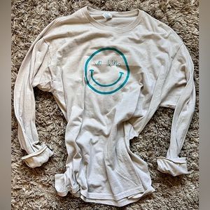 the golden | ‘i’m fine’ nirvana-inspired hand screen printed long sleeve tee